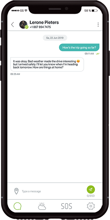 Weltweite Zwei-Wege-Nachrichten (SMS, E-Mail und von App zu App)