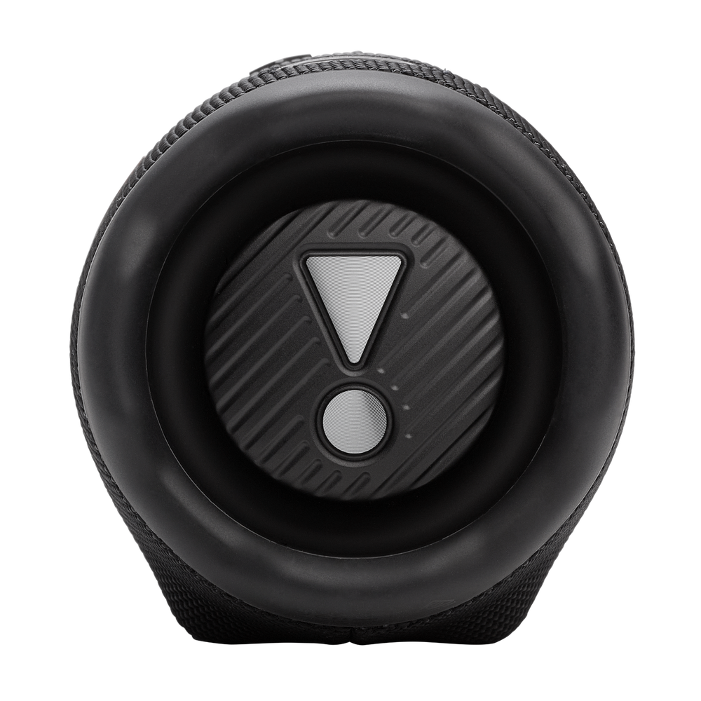 JBL Charge 6 – Schwarz, schräge Vorderansicht