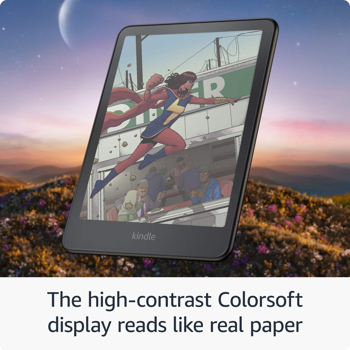 gallery-02-display | Kindle Colorsoft Signature Edition 32 GB – Kontrastreiches Colorsoft-Display (Produktabbildung)